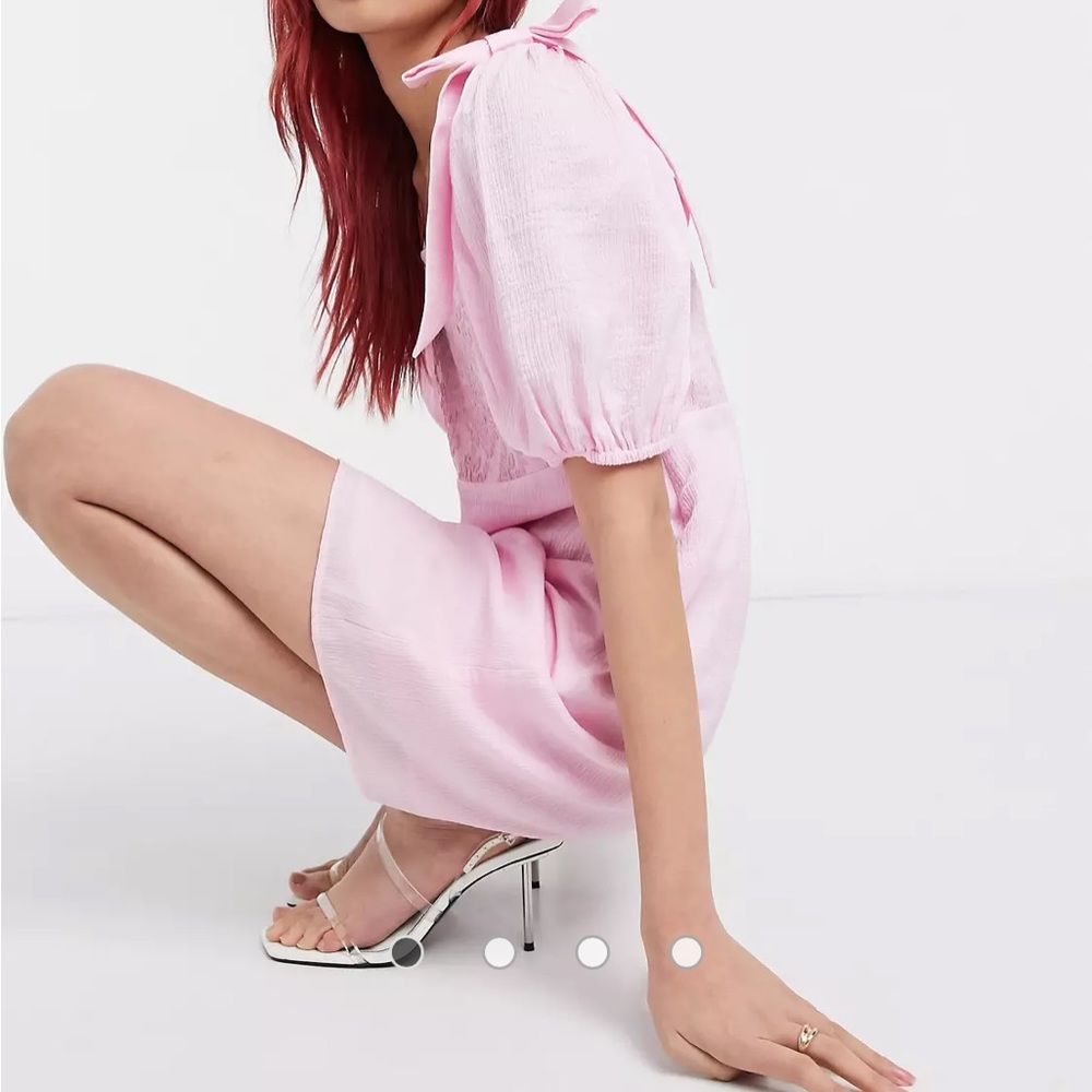 & Other Stories Puff Sleeve Mini Dress